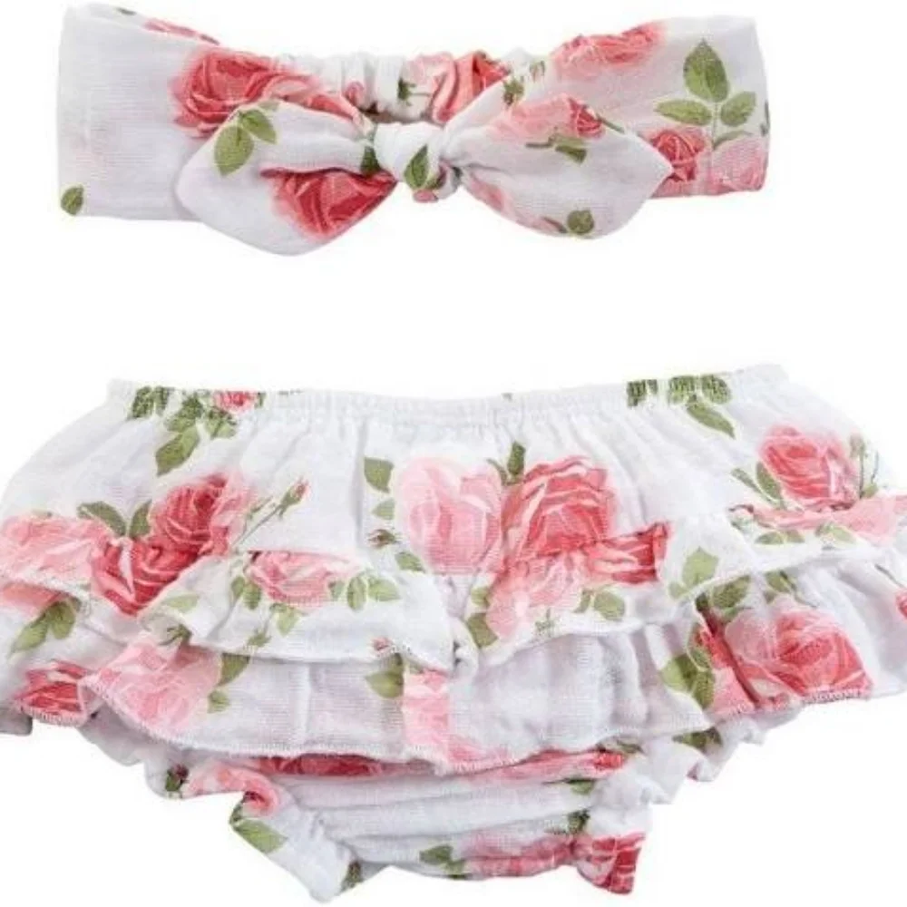 NWT Mud Pie Bloomer & Headband Set